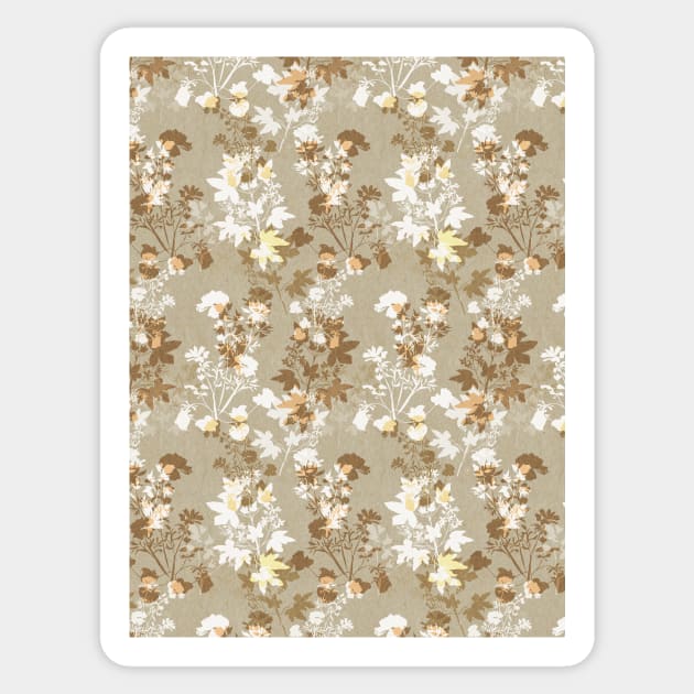 fall winter floral Sticker by Remotextiles